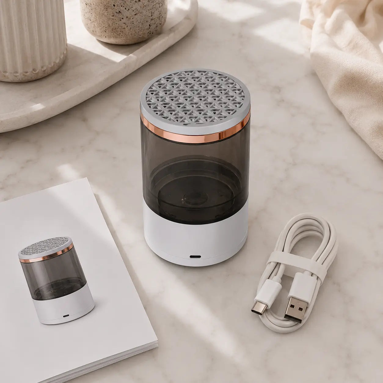 Pulitore Elettrico per pennelli USB – Strumenti puliti, Pelle perfetta