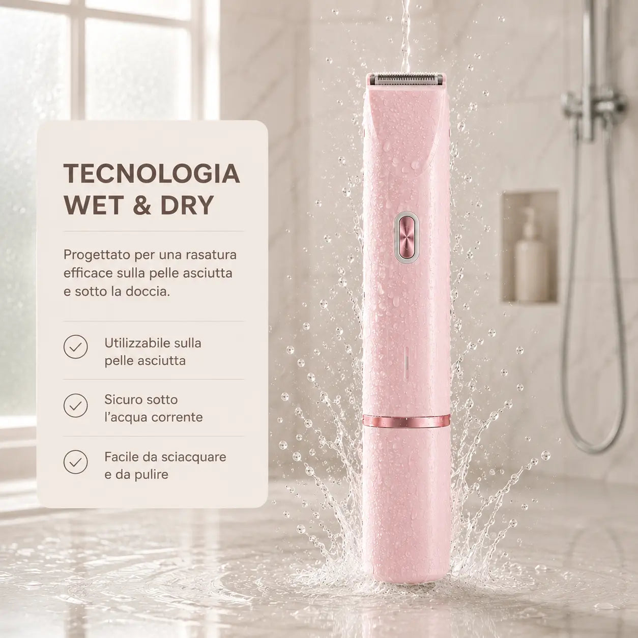 GRAVIX™ SilkTrim Pro | Rasoio Elettrico Delicato 2-in-1 per Donna