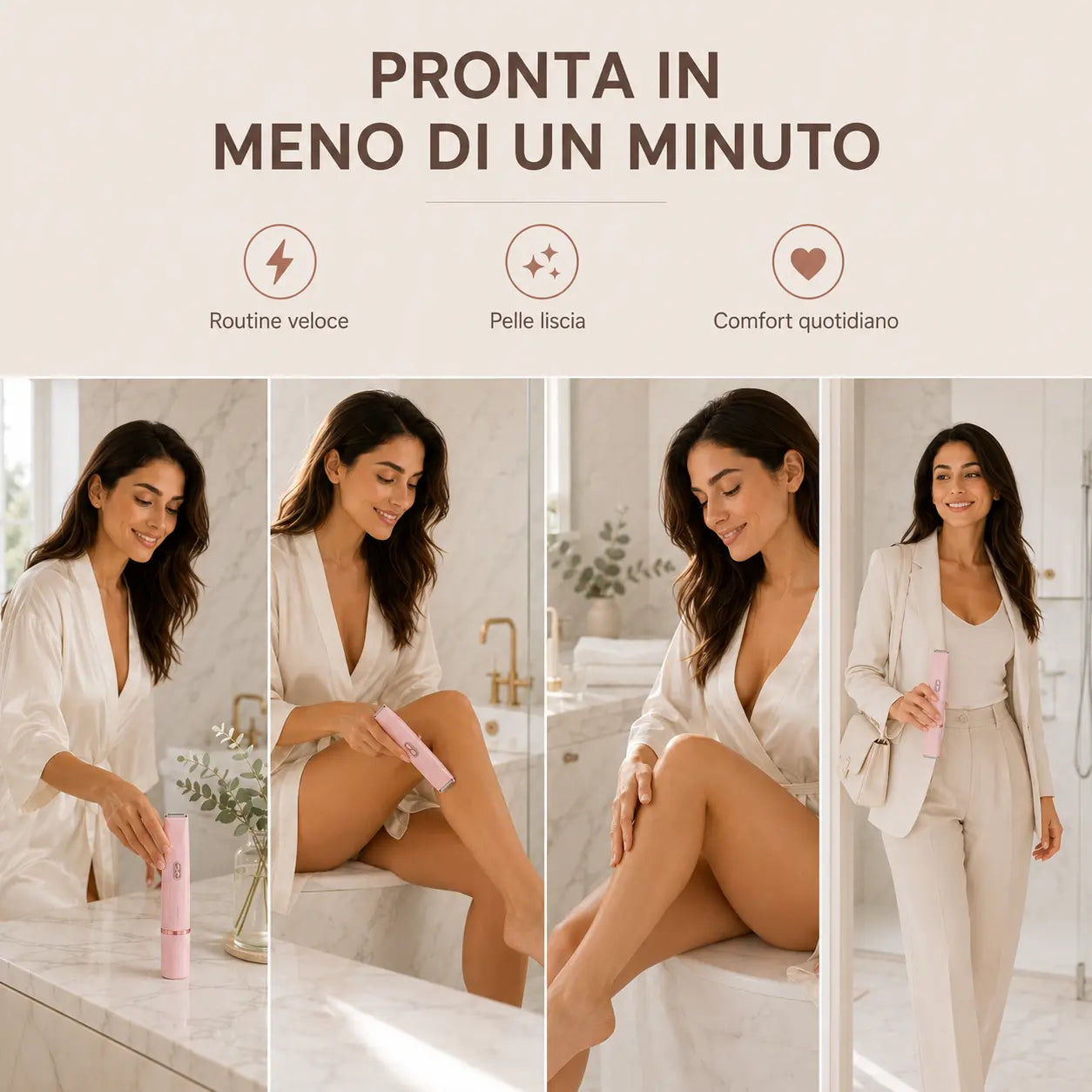 GRAVIX™ SilkTrim Pro | Rasoio Elettrico Delicato 2-in-1 per Donna