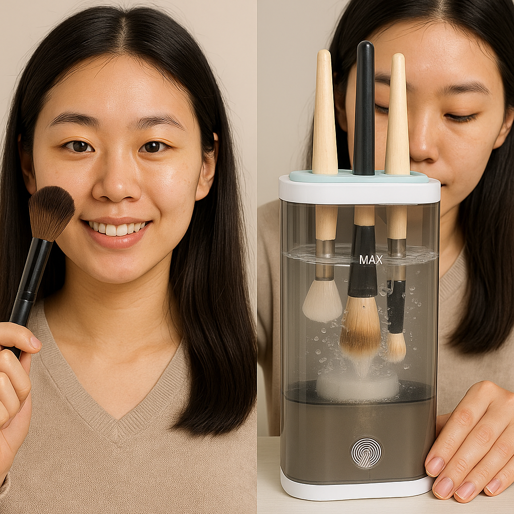 Pulitore Elettrico per pennelli USB – Strumenti puliti, Pelle perfetta