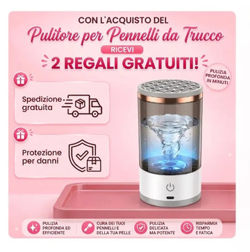 Pulitore Elettrico per pennelli USB – Strumenti puliti, Pelle perfetta