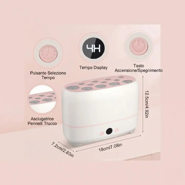 Asciugatore Elettrico Intelligente per Pennelli e Spugnette Make-Up