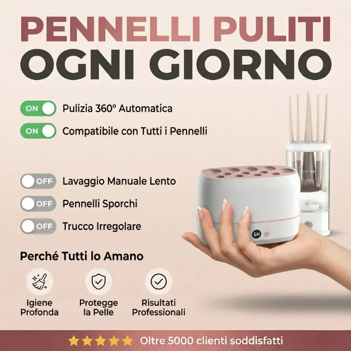 Asciugatore Elettrico Intelligente per Pennelli e Spugnette Make-Up