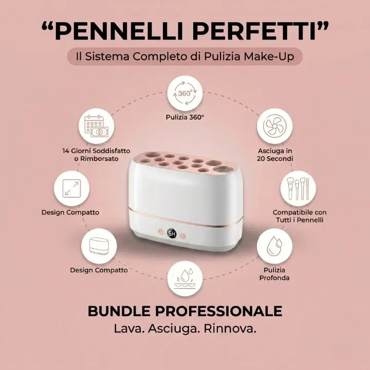 Asciugatore Elettrico Intelligente per Pennelli e Spugnette Make-Up