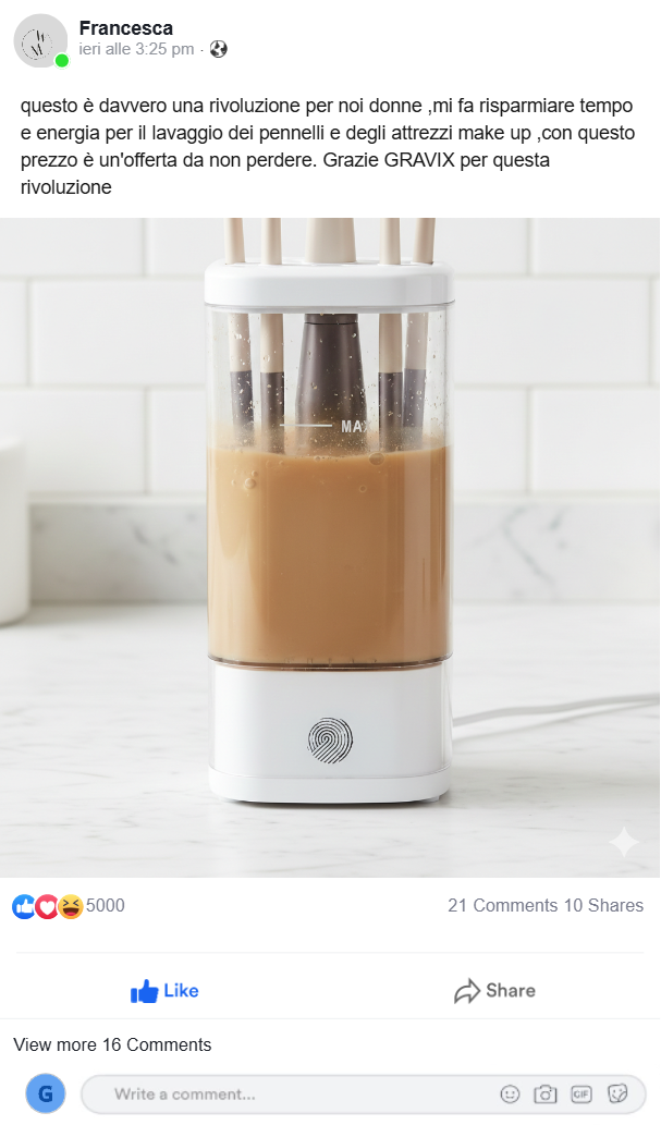 Pulitore Elettrico per pennelli USB – Strumenti puliti, Pelle perfetta